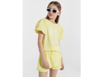 Джемпер для девочек желтый с печатью Марк Формель