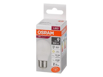 Светодиодная лампа OSRAM LVCLP75 10SW/830 230V E27 10X1