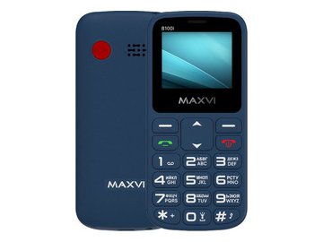 Кнопочный телефон Maxvi B100i (синий) на акции в магазинах 5 элемент