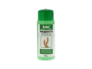 Жидкость для снятия лака KIKI с экстрактом алоэ, 80 мл