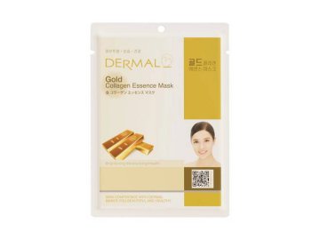 Маска тканевая для лица DERMAL с коллоидным золотом и коллагеном, 23 г