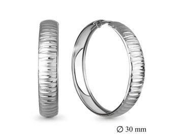 Серьги конго Aquamarine, серебро 925 проба