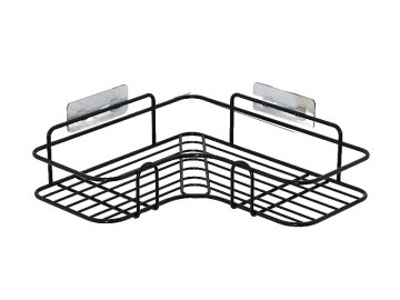 Полка для ванной ILLU угловая металл 26x9x26мм (черная) 240305-9A на акции в магазинах Ома