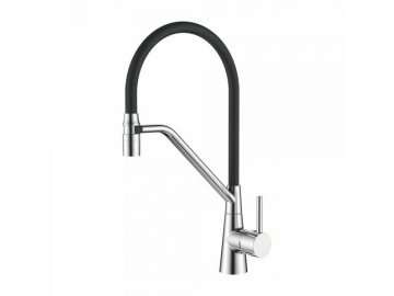 Смеситель для кухни Ledeme гибкий излив магнитный (чёрный) L4397-2