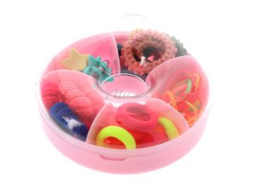 Набор для волос ODRI детский Резинка, 40 шт + заколка, 5 шт, арт. SLW-XX13