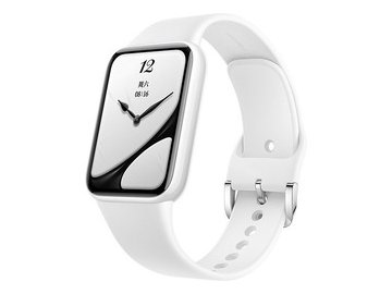 Фитнес-браслет Xiaomi Smart Band 10 Pro BHR095AGL (белая керамика, с белым силиконовым ремешком)