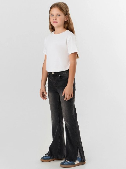 Джинсы для девочек черные, фото 4 из 7