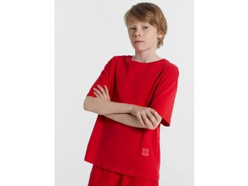 Футболка для мальчиков красная с печатью Марк Формель