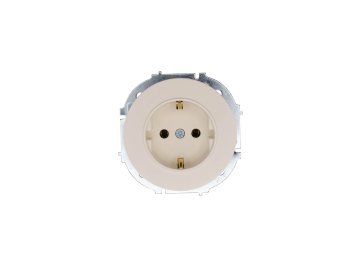 Розетка Lezard Osen 1-гнездн с/з (без рамки) слоновая кость 743-9088-122B