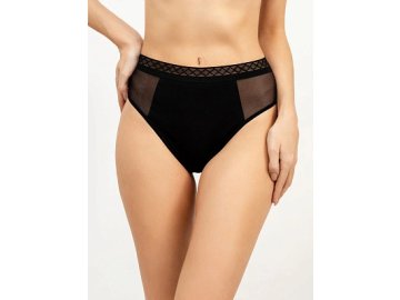 Однотонные бразилиана со вставками из сетки в оттенке "черный" Марк Формель