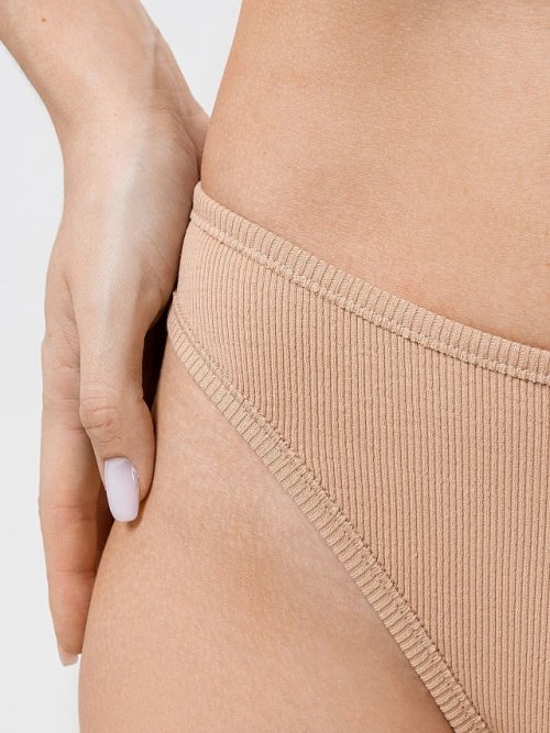 Бразилиана в рубчик в бежевом цвете, фото 4 из 4