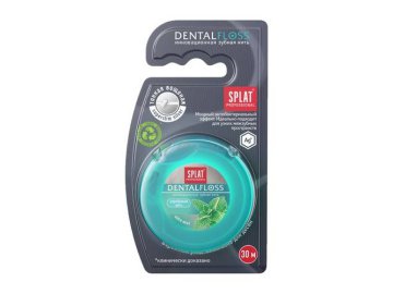 Нить зубная Splat professional мятная 30м с волокнами серебра