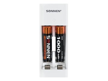 Зарядное устройство с аккумуляторами SONNEN   4 шт (2+2) AA+AAA (HR6+HR03) 2700mAh+1000mAh BC2