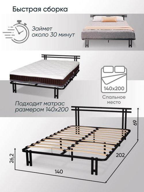 Кровать Лофт мод.1, фото 8 из 30