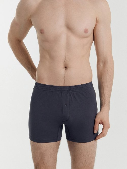 Мужские трусы-шорты графитового цвета, фото 1 из 15