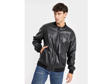 Жакет мужской из экокожи в черном цвете Марк Формель