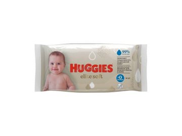 Мила акции Узда - Салфетки влажные HUGGIES Elite Soft многослойные детские, 56 шт