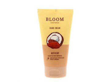 Акции Милы Слуцк Только в сети «Мила» - Крем для рук BLOOM COSMETICS Кокос и миндаль питательный, 150 мл