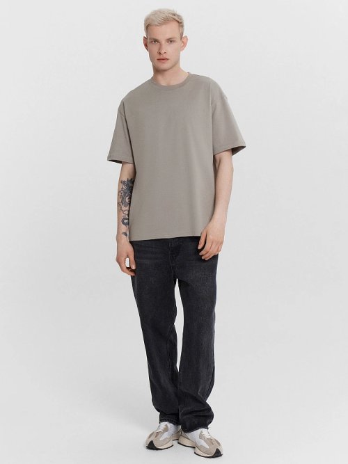 Футболка мужская бежевая, фото 3 из 5