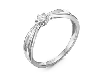 Кольцо помолвочное Diamond Union, белое золото 585 проба, вставка бриллиант