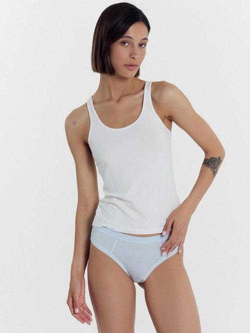 Трусы женские классические в голубом цвете, фото 4 из 8