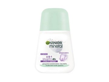 Антиперспирант для тела ролик GARNIER Mineral Защита 6 Кожа+одежда Весенняя свежесть 50мл