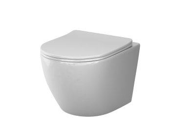 Подвесной унитаз Like AquaSpin с сиденьем микролифт C801900SC