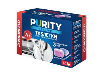 Таблетки для посудомоечных машин MAUNFELD Purity Premium all in 1 MDT30PP