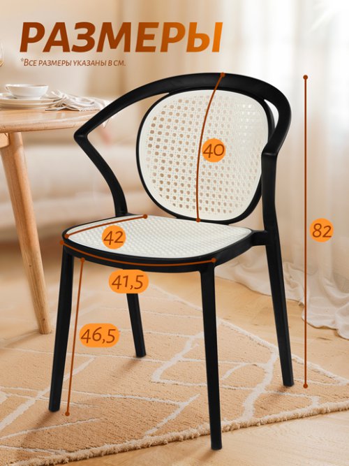 Кресло обеденное Sun Black 02, фото 2 из 39