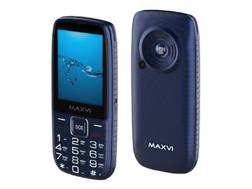 Мобильный телефон Maxvi B32 (синий) на акции в магазинах 5 элемент