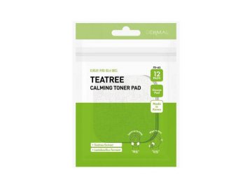 Пэды DERMAL Teatree Calming Toner,12 шт, 23 мл