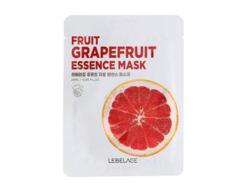 Тканевая маска для лица LEBELAGE Fruit Grapefruit Essence Mask с экстрактом грейпфрута из каталога Мила