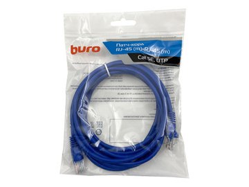 Патч-корд Buro UTP-5E-3M-BL в Мозыре 5 элемент