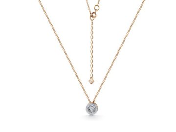 Колье Grigoriev, красное золото 585 проба, вставка бриллиант