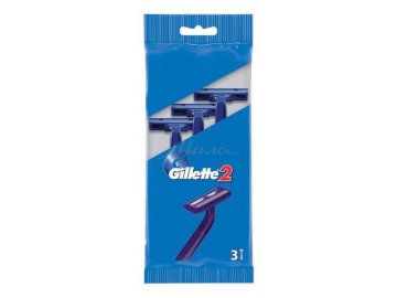 Станок д/бритья одноразовый Gillette II 3шт Мила