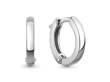 Серьги Конго Aquamarine, серебро 925 проба