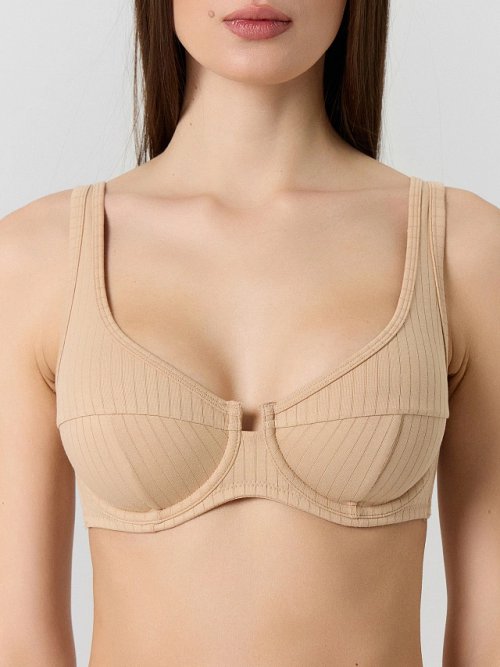 Бюстгальтер женский бежевый, фото 1 из 18