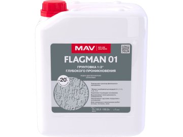 Грунтовка FLAGMAN 01 глубокого проникновения (ВД-АК-01) бесцветная  5л (5,0 кг)
