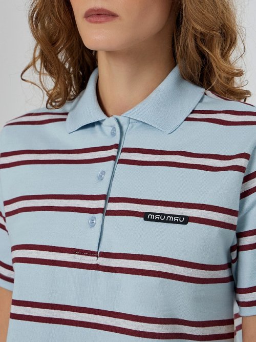 Поло женское в полоску, фото 4 из 6