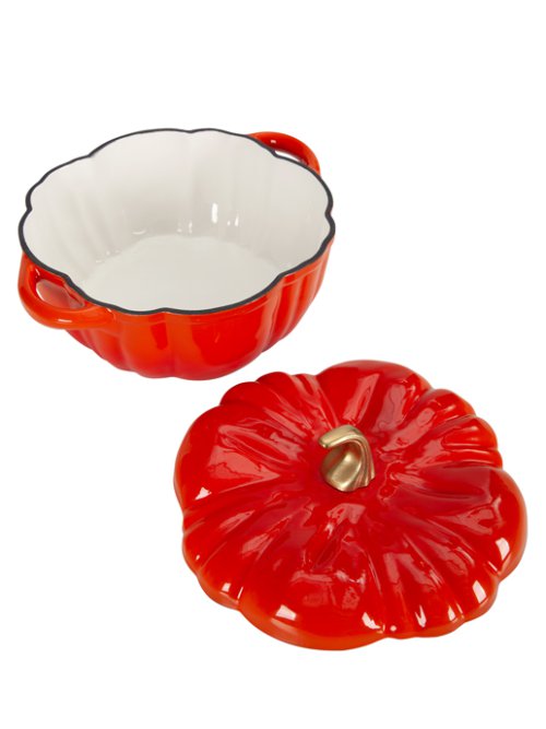 Кокот чугунный эмалированный Pumpkin 3 л, фото 11 из 45