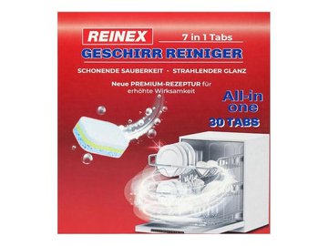 Таблетки для посудомоечных машин Reinex Geschirr-Reining Tabs 7 в 1 (30шт)