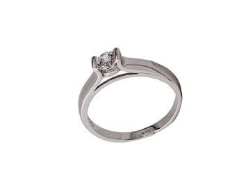 Кольцо помолвочное, серебро 925 проба