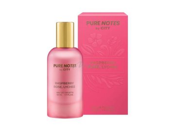 Вода туалетная для женщин CITY Pure Notes Raspberry, Rose, Lychee, 50 мл