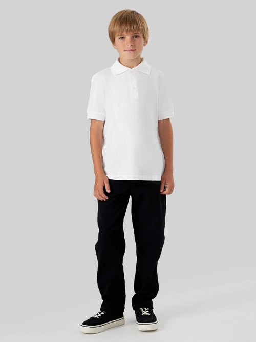 Поло для мальчиков белое, фото 3 из 7