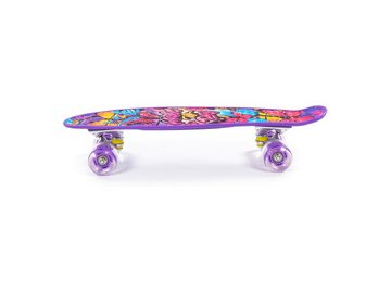 Доска роликовая Полесье 89625 (56 см) фиолетовая с наклейкой и фиолетовыми колёсами в Мозыре 5 элемент