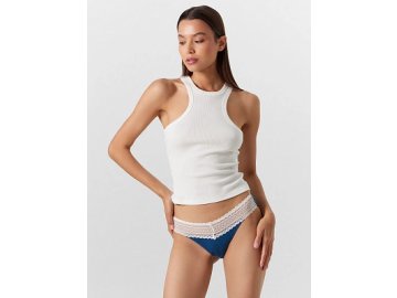 Трусы женские бразилиана в синем цвете