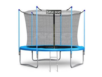 Батут пружинный ATLAS SPORT 8FT INSIDE blue (с защитной сеткой и лестницей) на акции в магазинах 5 элемент