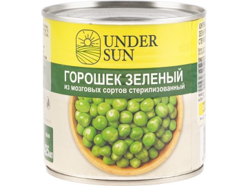 Горошек зел.конс."UNDER SUN"(ж/б) 400г в Дятлово Евроопт