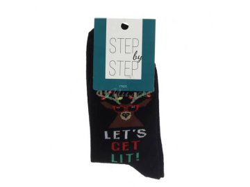 Носки мужские STEP by STEP Олень черный р.25-27 арт.НМ 9025-40