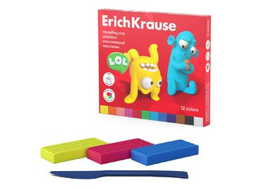 Пластилин Erich Krause Jolly Friends 61347 (12 цв)
